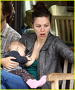 maggie gyallenhal breast feeding Maggie gyallenhal breast feeding