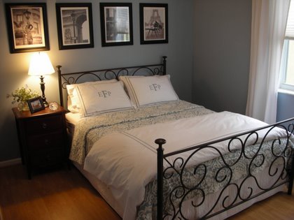 re-doing our bedroom - bm nantucket fog - what bedding would you