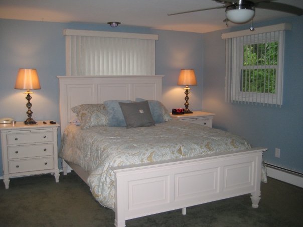 re-doing our bedroom - bm nantucket fog - what bedding would you