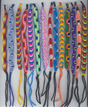 How to Make a woven friendship bracelet .