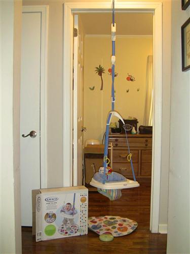 baby jumperoo door frame